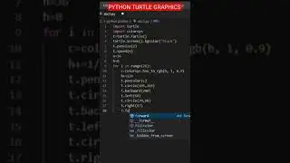 BEST PYTHON TURTLE GRAPHICS TUTORIAL || graphics source code || #viral #shorts #python #coding