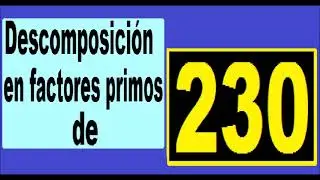prime factorization of 230