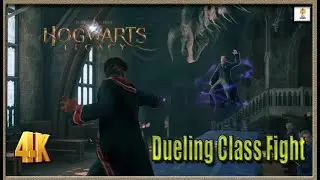Hogwarts Legacy - Dueling Class Fight Scene (4K 60FPS) 2023 Harry Potter Game