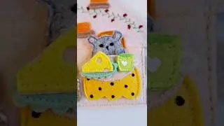 Книжка в ладошку из фетра.