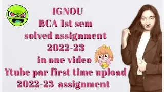 #ignousolvedassignment_2022_23 #bca  1st sem solved assognement 2022-23 #arpitashilpi #eco01 #pdf