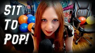 Balloon Pop ASMR - Sitting to Pop Balloons! (8 Balloons Popped)  |  ASMR Balloon Pop