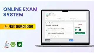 Online Exam System Project in Java Spring Boot | Free Source Code | Exam Portal Project