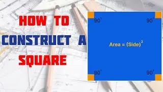 HOW TO CONSTRUCT A SQUARE IN | Technical drawing | Basic Technology