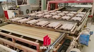 Roofing tile making plant with fully automatic loading and unloading system