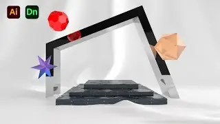 Make 3D Stage Podium | Adobe Illustrator and Dimension Tutorials