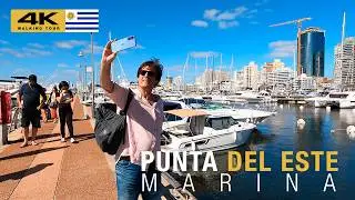 🇺🇾 PUNTA DEL ESTE: Paseo por el PUERTO | Maldonado | WALKING TOUR 2025 [ 4K ]