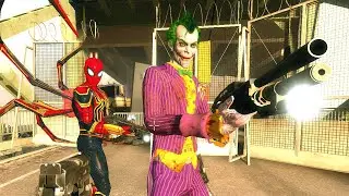 Joker Deadpool Batman ve Örümcek Adam Zombi Avında - Left 4 Dead 2