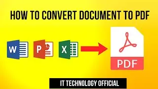 How to Convert Word File to PDF || How to Convert document To PDF || Convert Word, Excel file To PDF