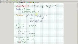 Sodda irratsional tenglamalar va ularning sistemalari (1-qism). Algebra 10-sinf. 18-dars