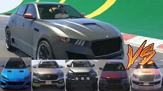 GTA 5 - Top Speed Drag Race (Lampadati Novak vs Top 5 SUVs)