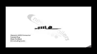 N1010056 - Aspoeck ASS3 Connector 3 Female Plug Male Pin Black - Kit including boots