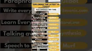 Ai tools #artificialintelligence #openai #chatgpt#grammerly