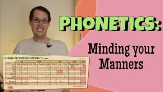 Places and Manners of Articulation