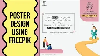 DESIGN PROCESS : How to use Freepik vectors in Illustrator to design poster