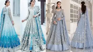 Ice Blue Latest Pakistani Wedding Dresses || Bridal collection || #todaystyle800