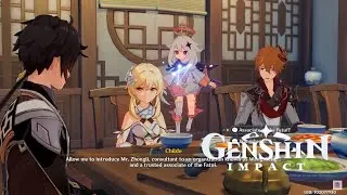 Genshin Impact - Meeting Zhongli | An Organization known as Wangsheng | Moonfinger Quest