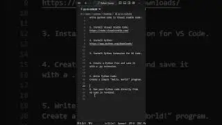 Effortless Python Execution in Visual Studio Code  #shorts #trending #tutorial