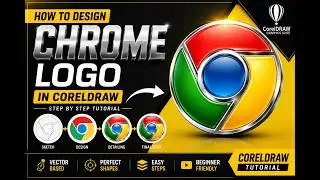 Google Chrome Logo Design in CorelDRAW | Step by Step Tutorial