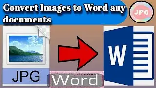 jpg to word converter | How to Convert Image Pdf to Word Document  ||  Convert JPG File To Word File