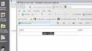 HTML Tutorial 3: HTML Tables td tr and th