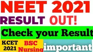 NEET 2021 official Result date 