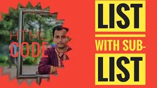HTML code List with sub-list