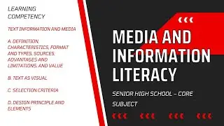 TEXT INFORMATION AND MEDIA