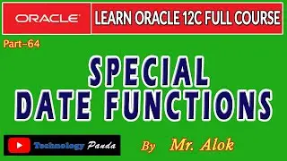#64 Oracle Tutorials | Date Functions in Oracle by Mr. Alok