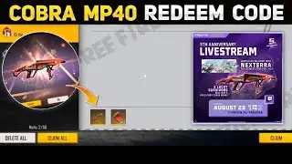 How To Get Cobra Mp40 Redeem Code | Cobra Mp40 Redeem Code | Redeem Code Free Fire | 