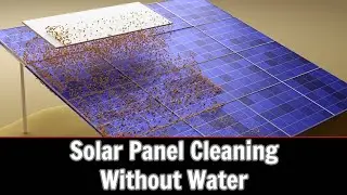 Solar Panel cleaning without Water