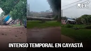Intenso temporal en Cayastá