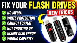 How to Fix USB Flash Drive Not Working (3 Working Methods - Not Showing, No Media Fix)