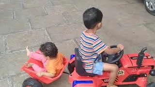 Tractor fun Shree & pari