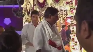 Mahesh Babu,Namrata & Super Star Krishna in Mahesh Cousins Marriage Function on 23 12 2015