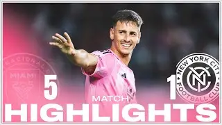 Match HIGHLIGHTS:  Inter Miami CF 5-1 New York City FC | Champions! Allende Hat Trick!