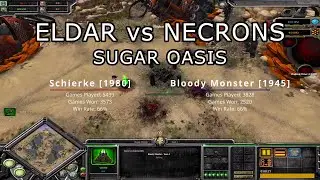 Eldar (Schierke) vs Necrons (Bloody Monster), Sugar Oasis | Dawn of War: Soulstorm