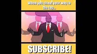 When you cheat your way to the top..  #animation #animationmemes  #funny