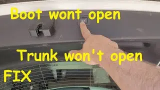 Opel Astra K boot wont open / Vauxhall Astra K Trunk won't open