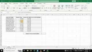HOW TO CALCULATE HOURS WORKED BY A CERTAIN COMPANY`S EMPLOYEES