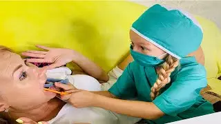 Ledy bee играет в профессию как доктор, видео для детей