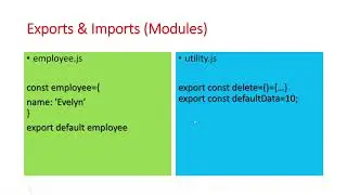 import and export module in Js