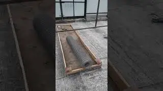 Гараж из профиля. 6×9 в одного не спеша. (5день)