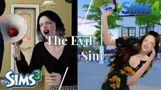 [심즈4] 심즈3와 심즈4의 사악한 심은 뭐가 다를까? 👹😡｜The sims 3 The sims 4   The Evil Sim