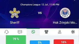 UEFA Champions League Sheriff vs Hsk Zrinjski  Live Match Today #kheladula_খেলাধুলা