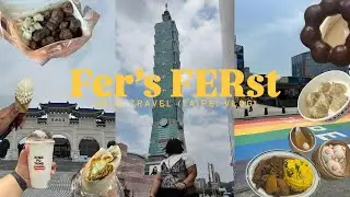 Fer’s FERst : solo travel (taiwan vlog, 2025) | gracie abrams concert, ximending, taipei 101 🍦🇹🇼💛🎀🥟