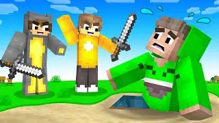 HUNTERS vs SPEEDRUNNER With QUICKSAND TRAP! (Minecraft)