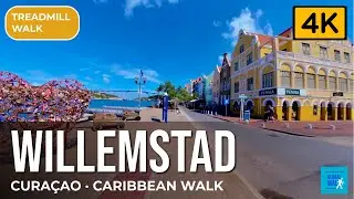 Take a walk in Willemstad, Curacao [Treadmill Scenery and Virtual Walk]