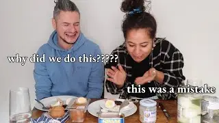 eating all the gross food I've never tried - with my boyfriend *GAG WARNING* | STAR HOLROYD