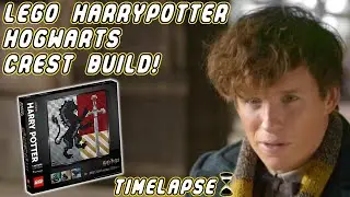 Harry Potter House Crest Lego Art Build! 31201 (Timelapse)